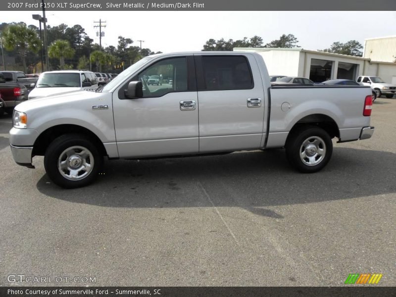 Silver Metallic / Medium/Dark Flint 2007 Ford F150 XLT SuperCrew