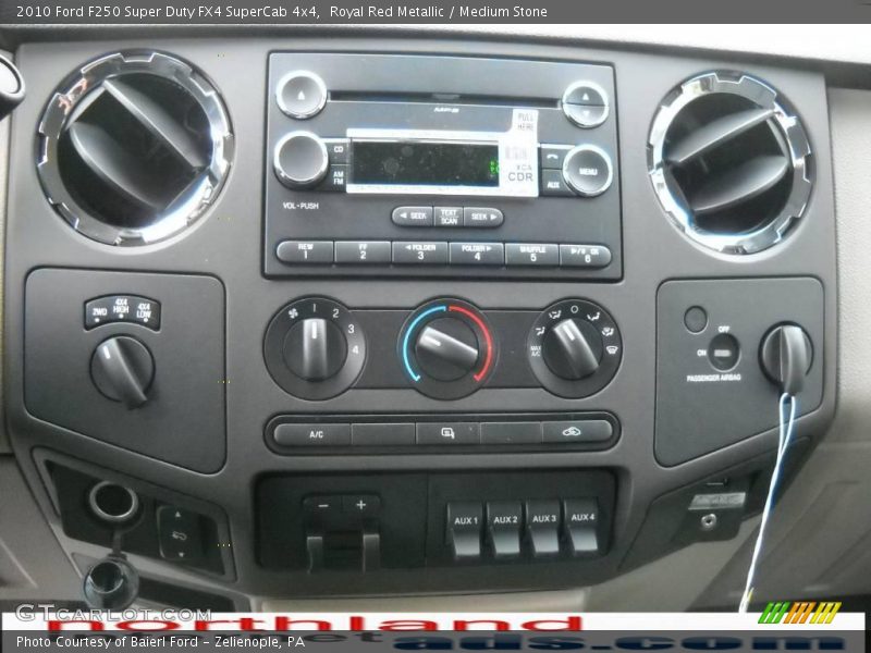 Royal Red Metallic / Medium Stone 2010 Ford F250 Super Duty FX4 SuperCab 4x4