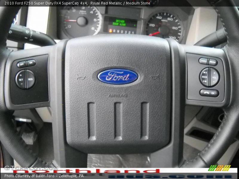 Royal Red Metallic / Medium Stone 2010 Ford F250 Super Duty FX4 SuperCab 4x4