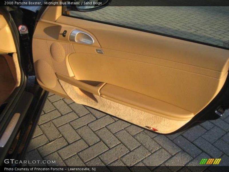 Midnight Blue Metallic / Sand Beige 2008 Porsche Boxster