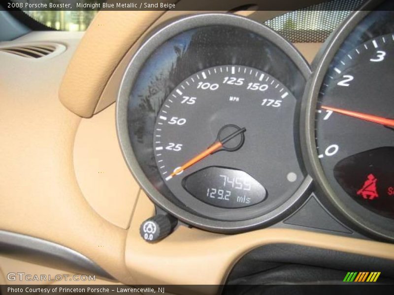Midnight Blue Metallic / Sand Beige 2008 Porsche Boxster
