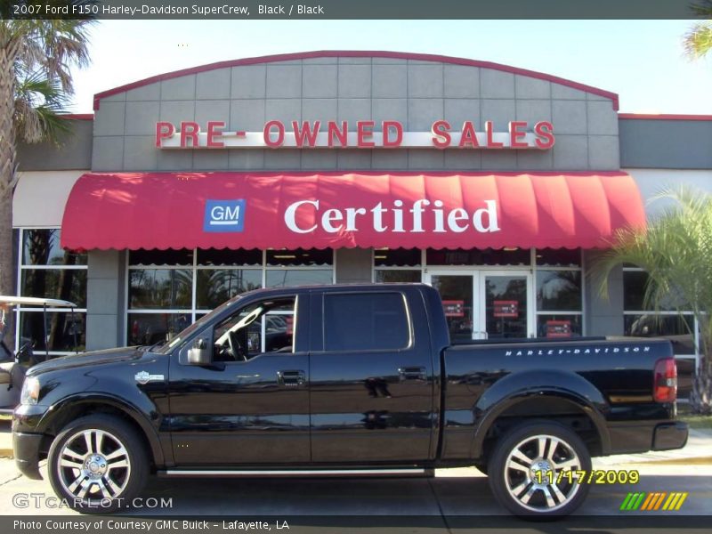 Black / Black 2007 Ford F150 Harley-Davidson SuperCrew