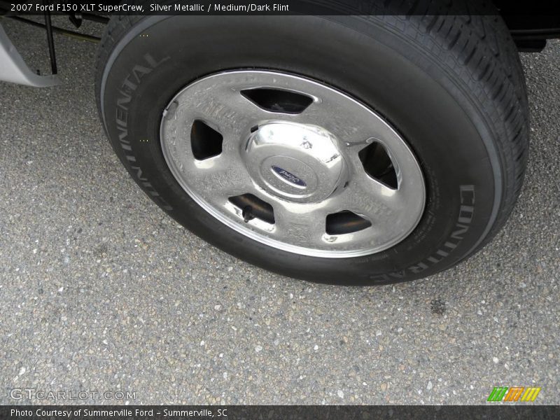 Silver Metallic / Medium/Dark Flint 2007 Ford F150 XLT SuperCrew