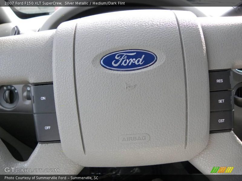 Silver Metallic / Medium/Dark Flint 2007 Ford F150 XLT SuperCrew