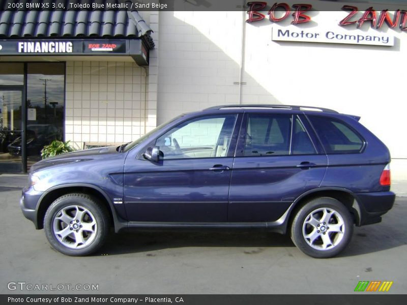 Toledo Blue Metallic / Sand Beige 2005 BMW X5 3.0i