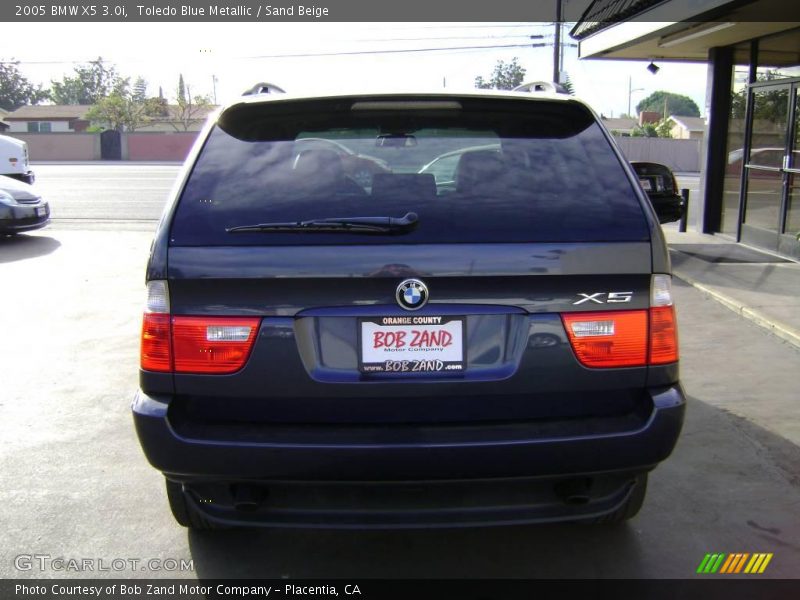 Toledo Blue Metallic / Sand Beige 2005 BMW X5 3.0i
