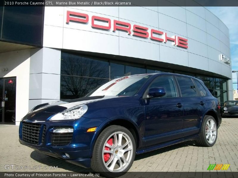 Marine Blue Metallic / Black/Black Alcantara 2010 Porsche Cayenne GTS