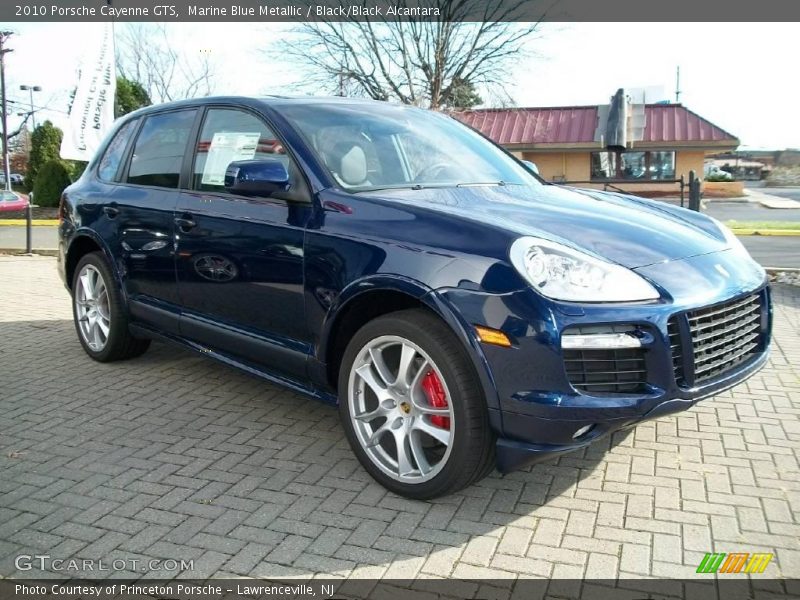 Marine Blue Metallic / Black/Black Alcantara 2010 Porsche Cayenne GTS