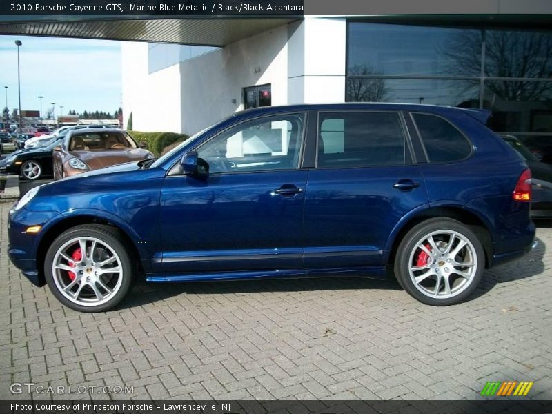 Marine Blue Metallic / Black/Black Alcantara 2010 Porsche Cayenne GTS