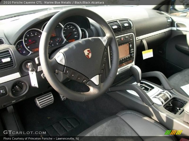 Marine Blue Metallic / Black/Black Alcantara 2010 Porsche Cayenne GTS