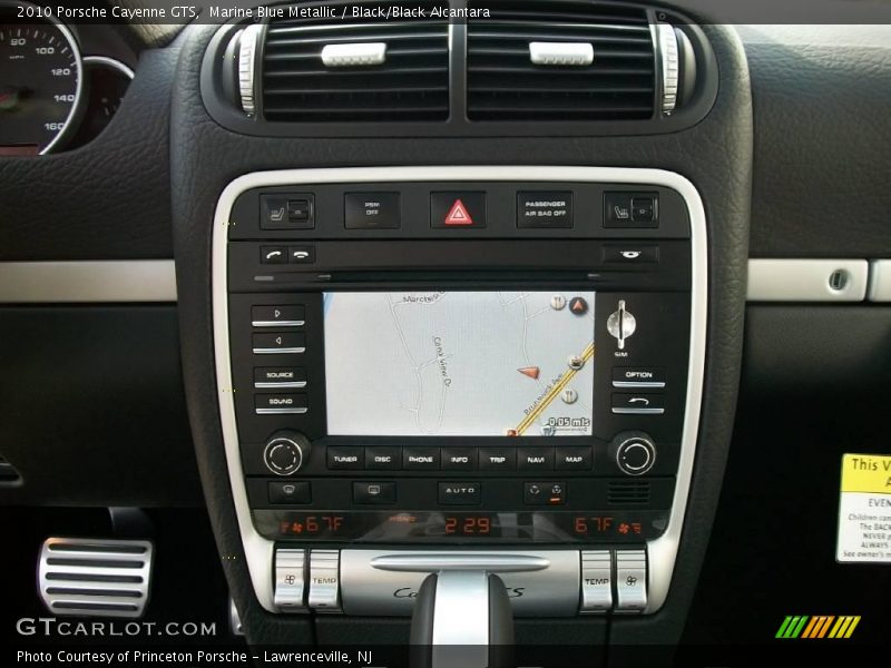 Marine Blue Metallic / Black/Black Alcantara 2010 Porsche Cayenne GTS