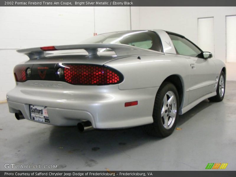 Bright Silver Metallic / Ebony Black 2002 Pontiac Firebird Trans Am Coupe