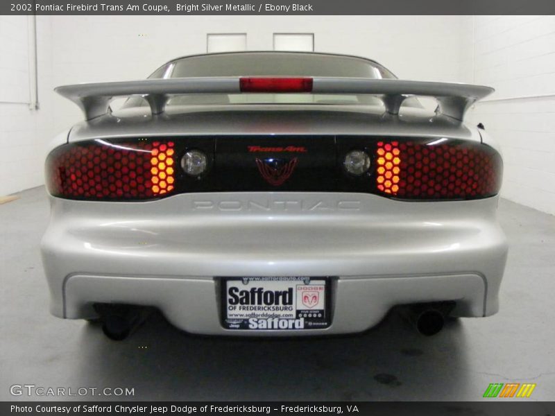 Bright Silver Metallic / Ebony Black 2002 Pontiac Firebird Trans Am Coupe