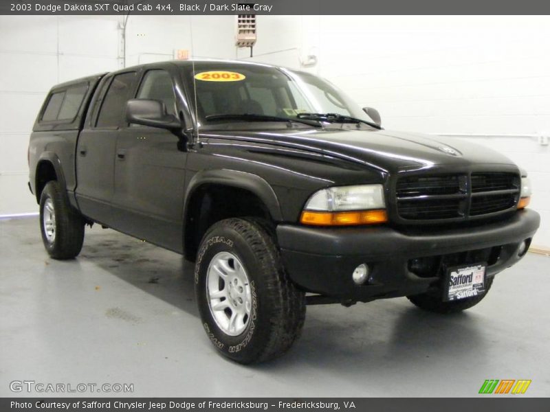 Black / Dark Slate Gray 2003 Dodge Dakota SXT Quad Cab 4x4