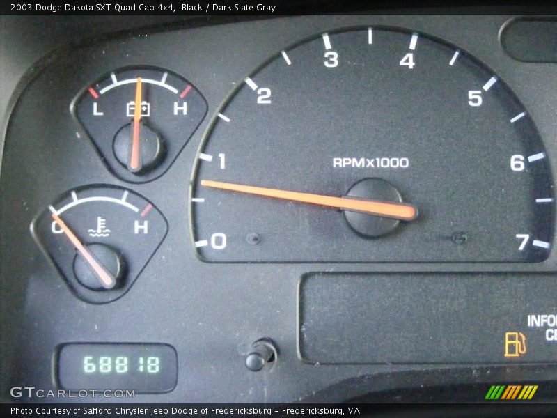 Black / Dark Slate Gray 2003 Dodge Dakota SXT Quad Cab 4x4