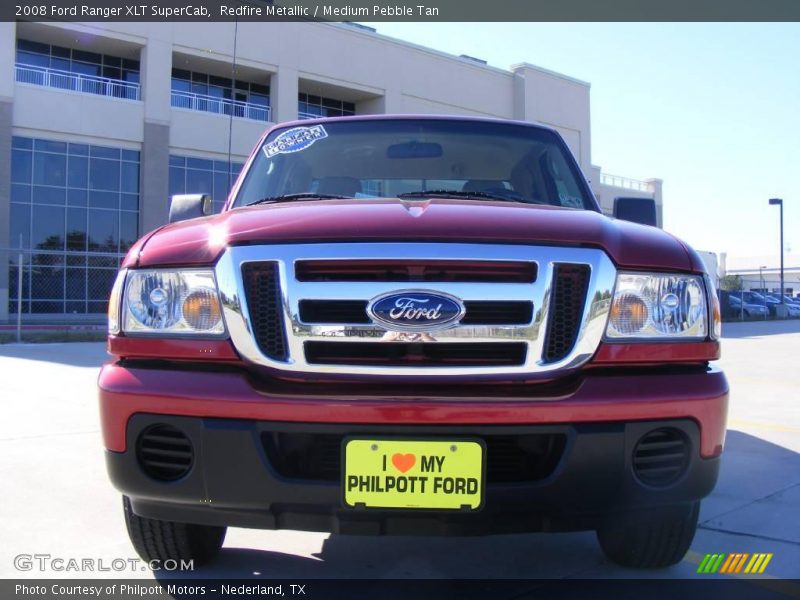 Redfire Metallic / Medium Pebble Tan 2008 Ford Ranger XLT SuperCab