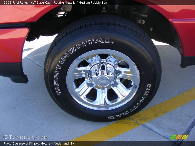 Redfire Metallic / Medium Pebble Tan 2008 Ford Ranger XLT SuperCab