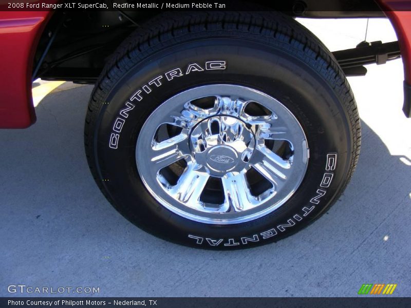 Redfire Metallic / Medium Pebble Tan 2008 Ford Ranger XLT SuperCab