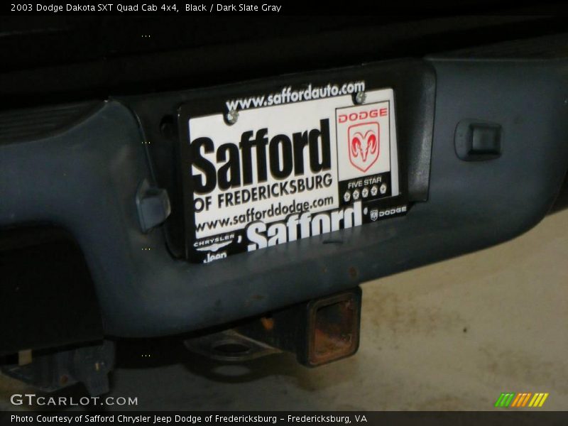 Black / Dark Slate Gray 2003 Dodge Dakota SXT Quad Cab 4x4