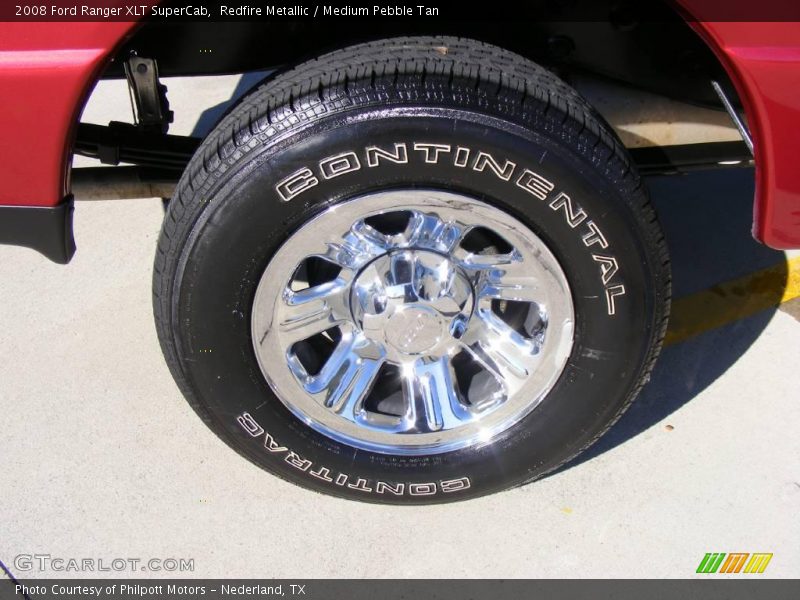 Redfire Metallic / Medium Pebble Tan 2008 Ford Ranger XLT SuperCab