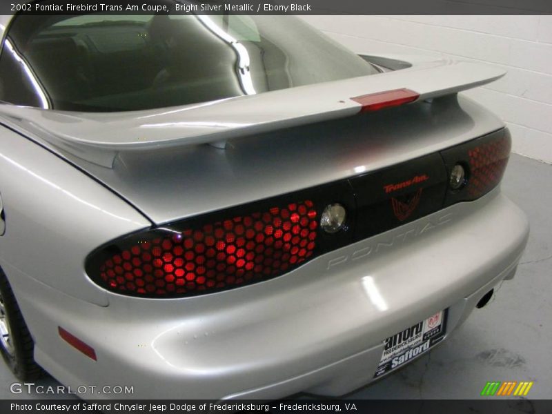 Bright Silver Metallic / Ebony Black 2002 Pontiac Firebird Trans Am Coupe