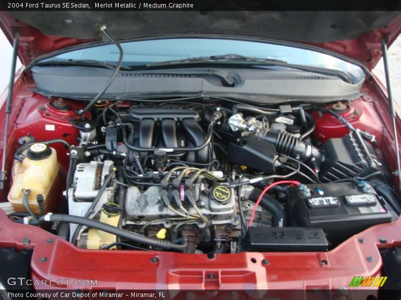 Merlot Metallic / Medium Graphite 2004 Ford Taurus SE Sedan