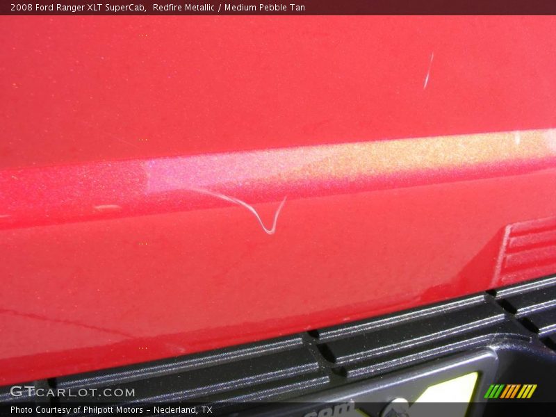 Redfire Metallic / Medium Pebble Tan 2008 Ford Ranger XLT SuperCab