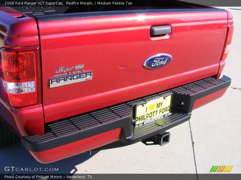 Redfire Metallic / Medium Pebble Tan 2008 Ford Ranger XLT SuperCab