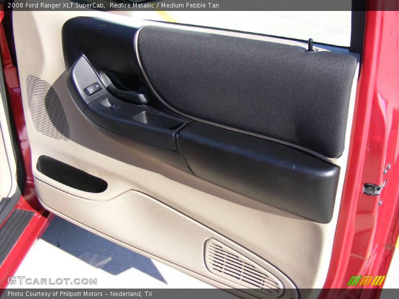 Redfire Metallic / Medium Pebble Tan 2008 Ford Ranger XLT SuperCab