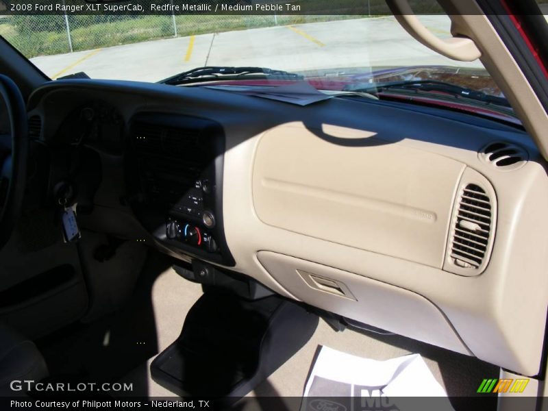 Redfire Metallic / Medium Pebble Tan 2008 Ford Ranger XLT SuperCab
