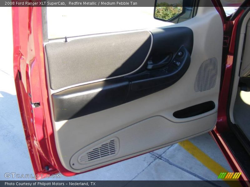 Redfire Metallic / Medium Pebble Tan 2008 Ford Ranger XLT SuperCab