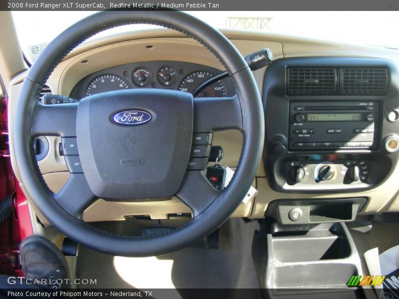 Redfire Metallic / Medium Pebble Tan 2008 Ford Ranger XLT SuperCab
