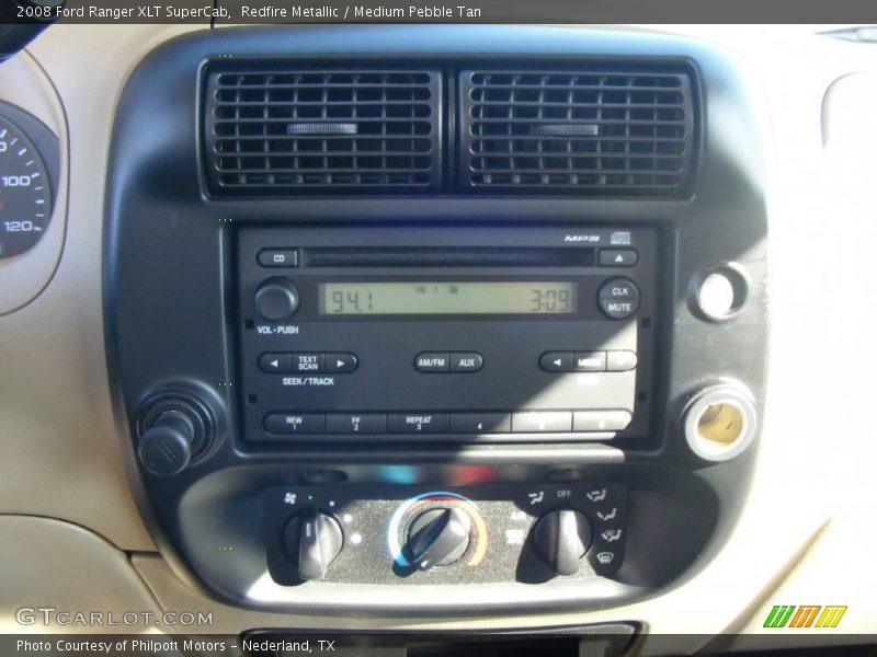Redfire Metallic / Medium Pebble Tan 2008 Ford Ranger XLT SuperCab