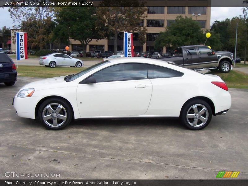 Ivory White / Ebony 2007 Pontiac G6 GT Coupe