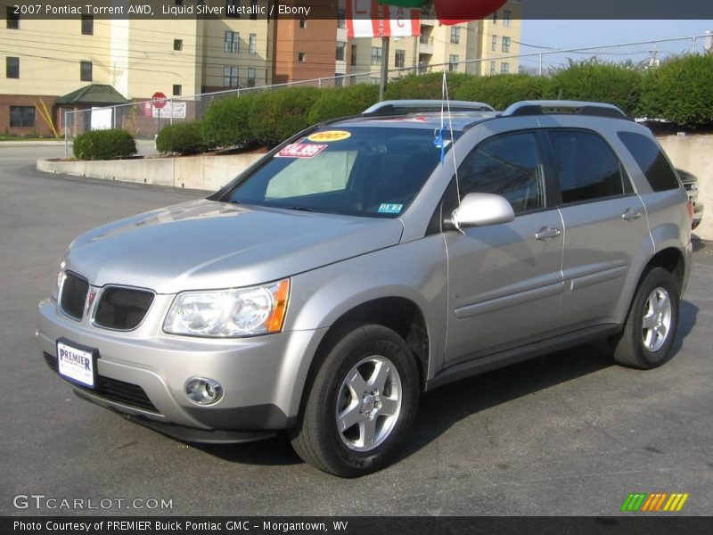 Liquid Silver Metallic / Ebony 2007 Pontiac Torrent AWD