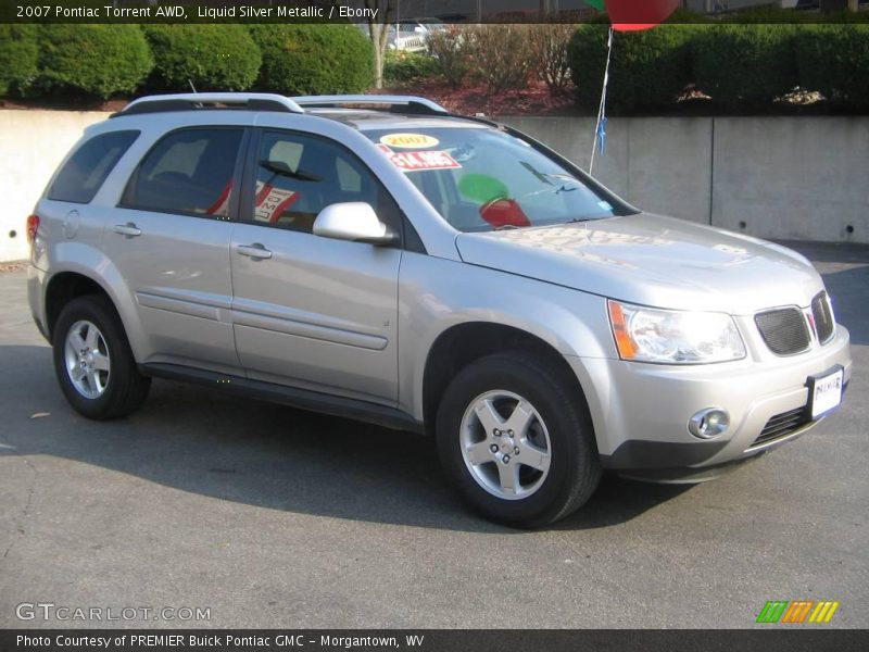 Liquid Silver Metallic / Ebony 2007 Pontiac Torrent AWD