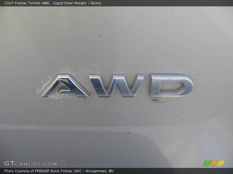 Liquid Silver Metallic / Ebony 2007 Pontiac Torrent AWD