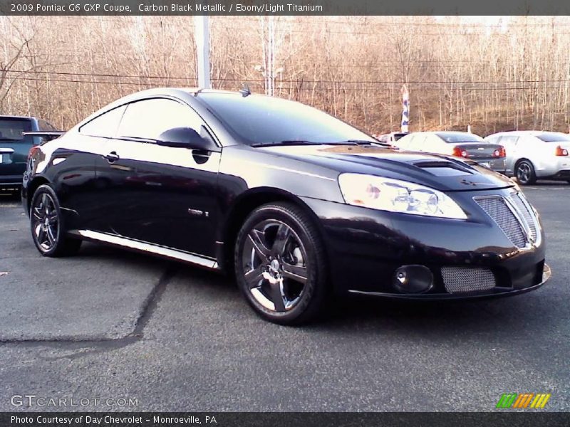 Carbon Black Metallic / Ebony/Light Titanium 2009 Pontiac G6 GXP Coupe