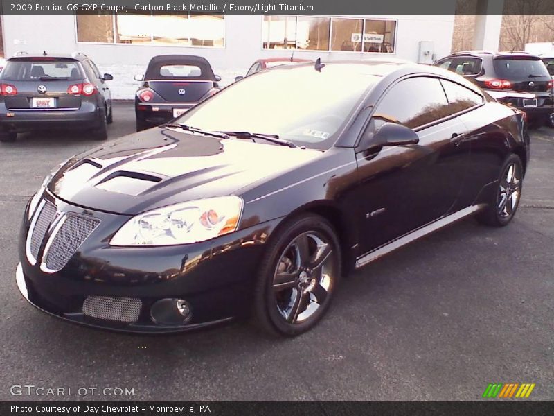 Carbon Black Metallic / Ebony/Light Titanium 2009 Pontiac G6 GXP Coupe