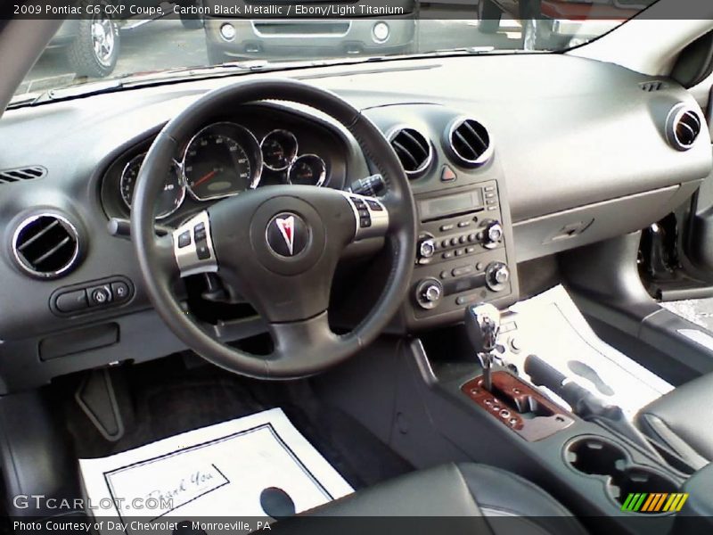 Carbon Black Metallic / Ebony/Light Titanium 2009 Pontiac G6 GXP Coupe