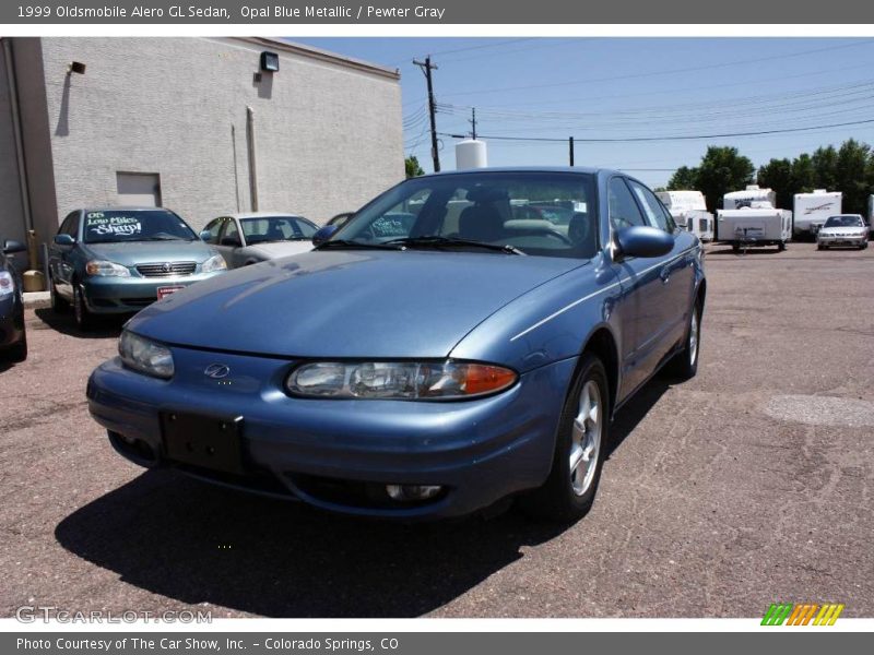 Opal Blue Metallic / Pewter Gray 1999 Oldsmobile Alero GL Sedan