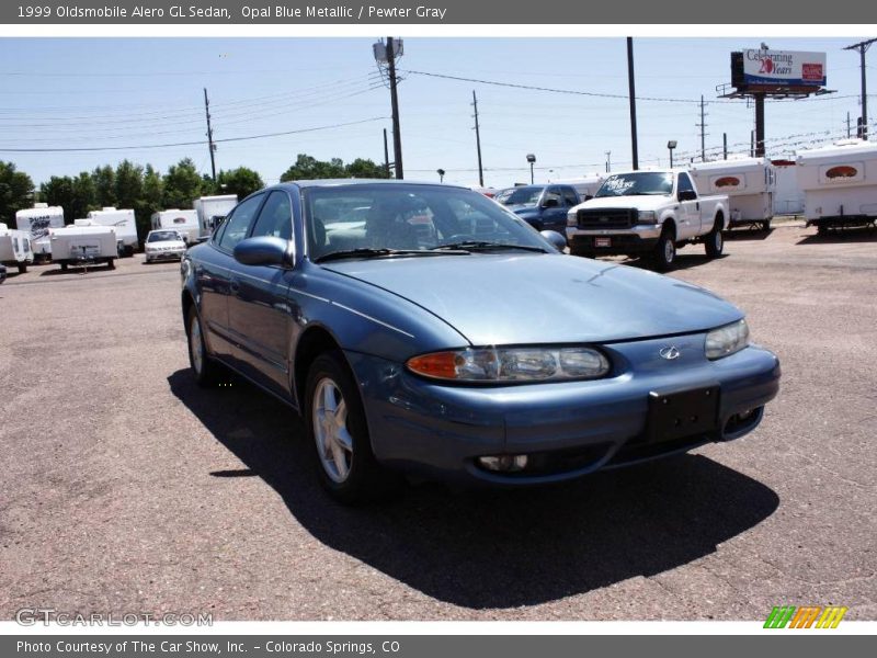 Opal Blue Metallic / Pewter Gray 1999 Oldsmobile Alero GL Sedan