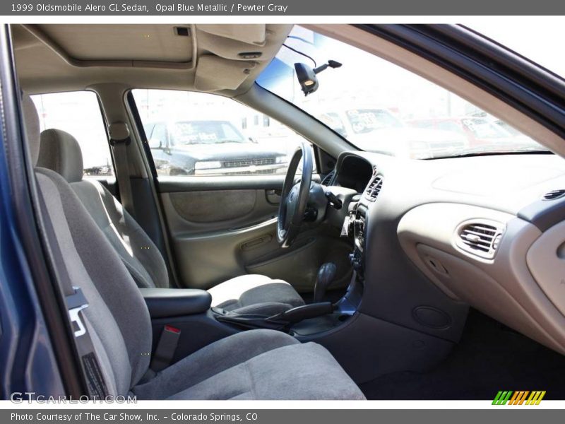 Opal Blue Metallic / Pewter Gray 1999 Oldsmobile Alero GL Sedan