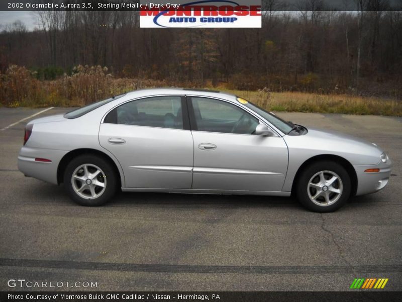 Sterling Metallic / Dark Gray 2002 Oldsmobile Aurora 3.5