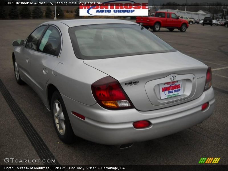 Sterling Metallic / Dark Gray 2002 Oldsmobile Aurora 3.5