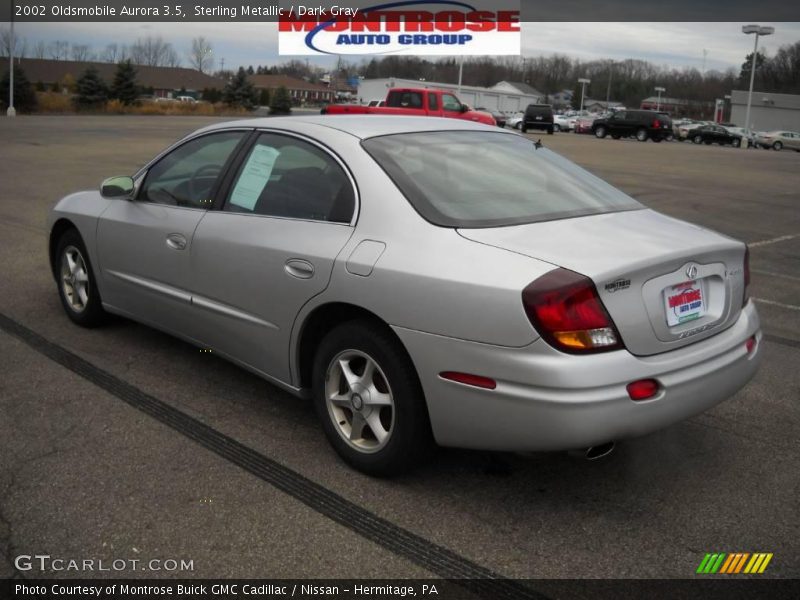 Sterling Metallic / Dark Gray 2002 Oldsmobile Aurora 3.5