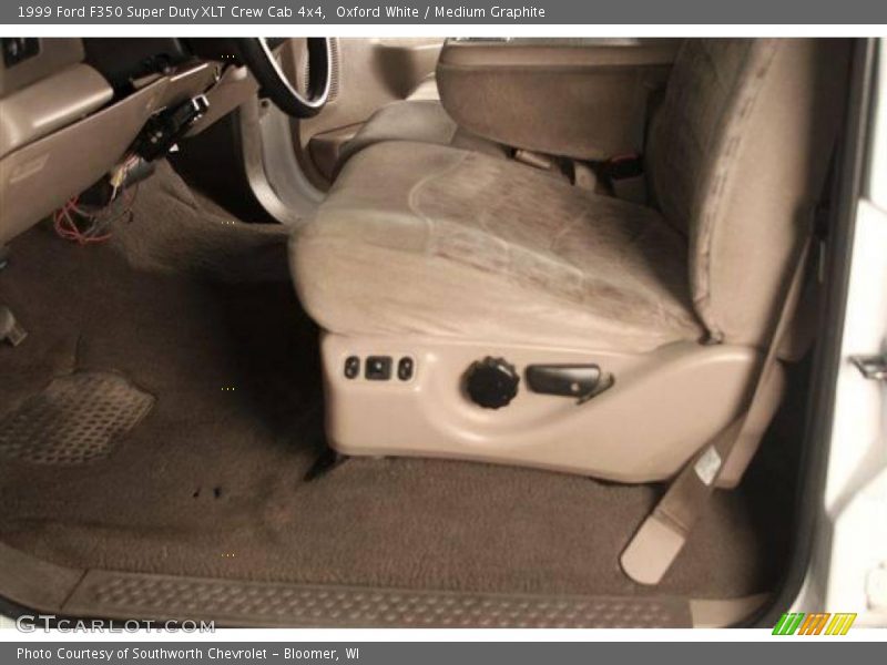 Oxford White / Medium Graphite 1999 Ford F350 Super Duty XLT Crew Cab 4x4