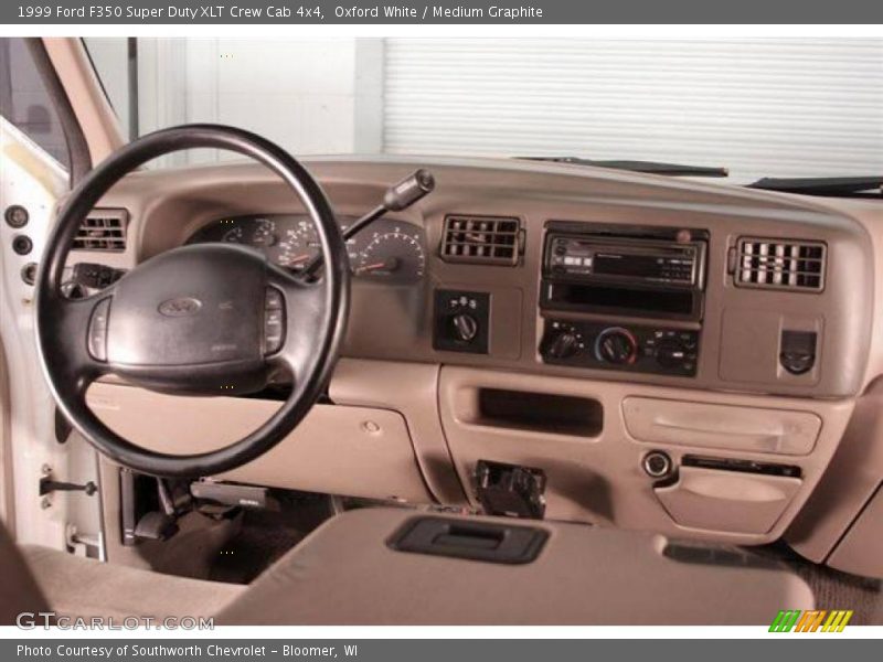 Oxford White / Medium Graphite 1999 Ford F350 Super Duty XLT Crew Cab 4x4