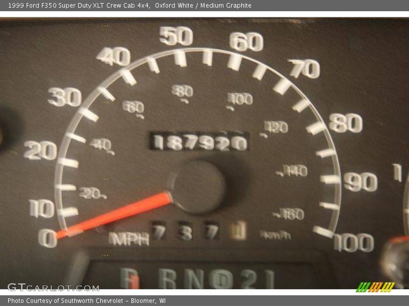 Oxford White / Medium Graphite 1999 Ford F350 Super Duty XLT Crew Cab 4x4