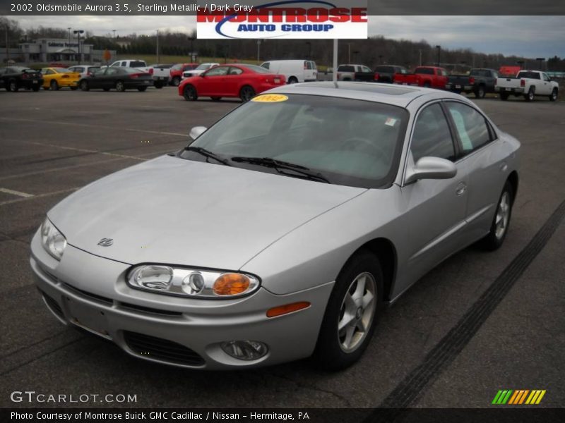 Sterling Metallic / Dark Gray 2002 Oldsmobile Aurora 3.5